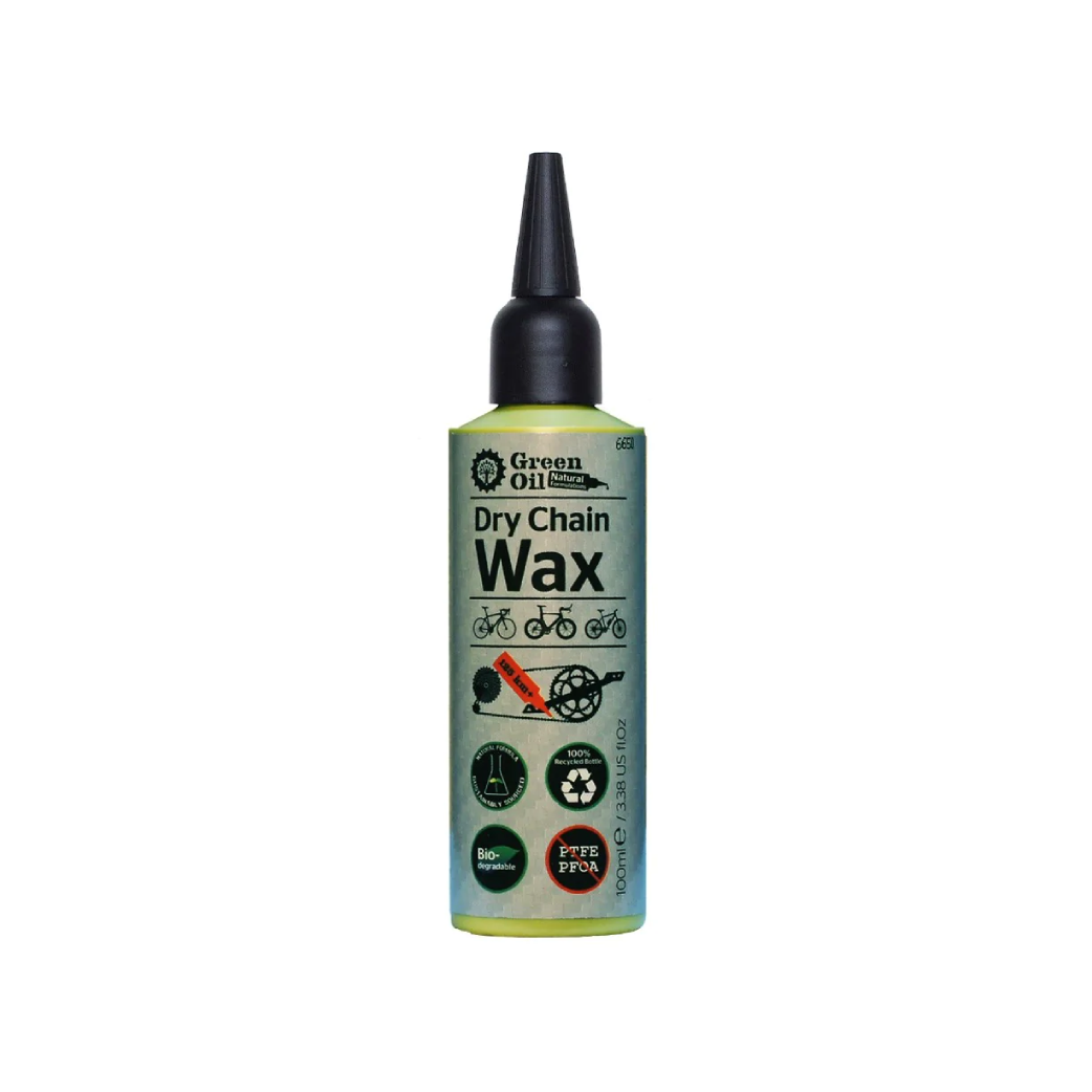 Dry chain wax by Green Oil. 100mlbottle