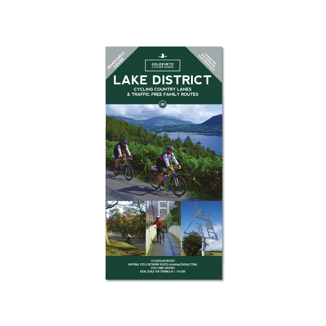 Goldeneye guides: Lake District Cycling Country Lanes map and traffic free family routes 