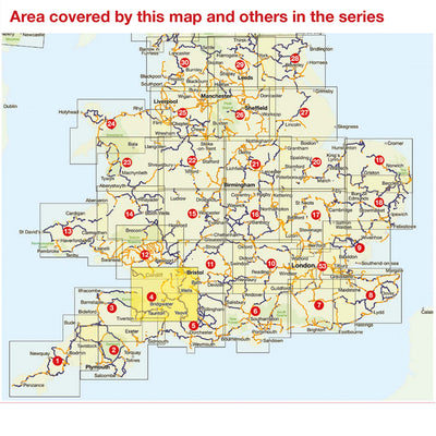 Regional map coverage: Somerset Levels cycle map