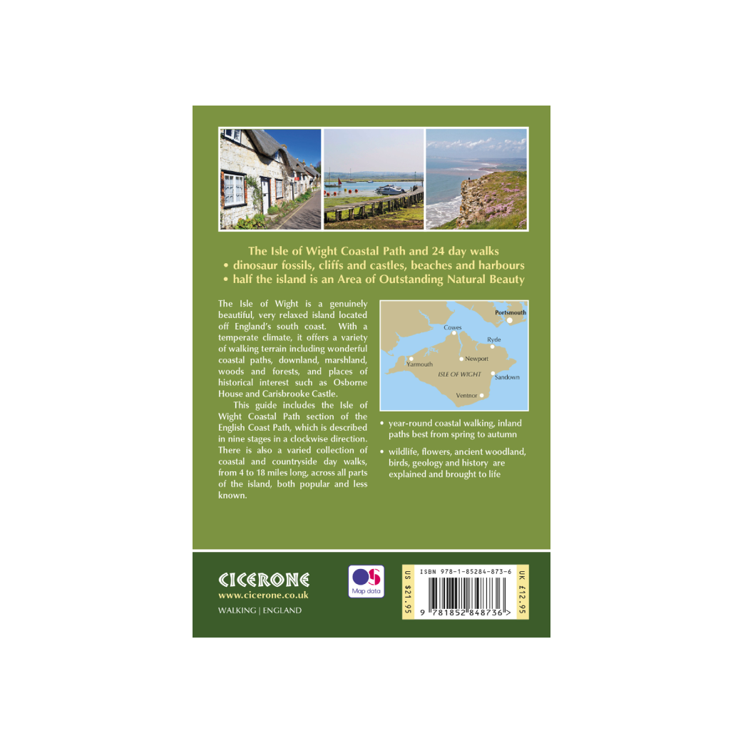 Isle of Wight Coastal Path and 24 day walks. Guidebook by Cicerone. 