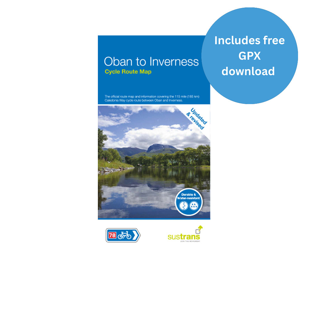 The Caledonia Way North Map | Oban to Inverness Cycle Route (Route 78)