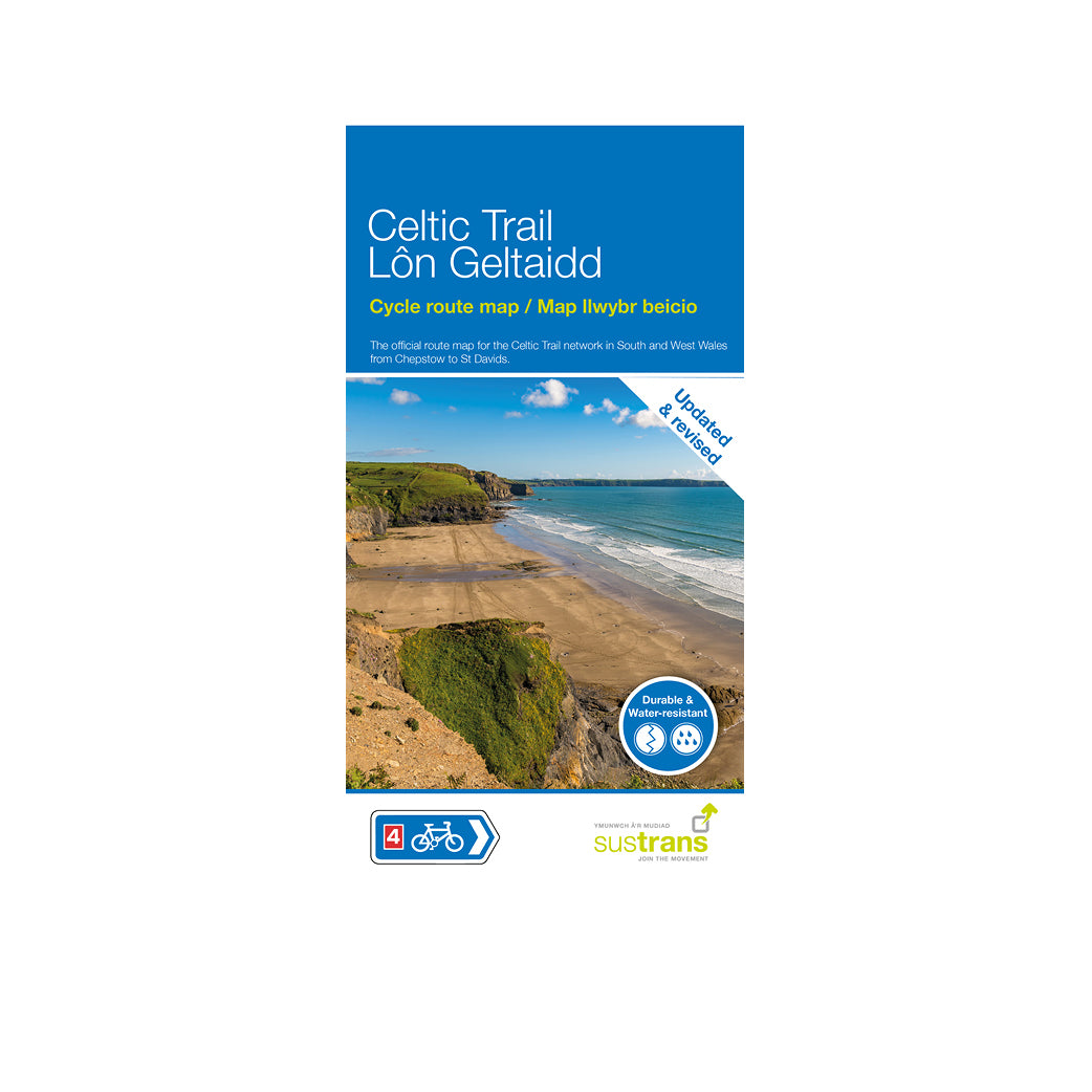 Celtic Trail Map / Lôn Geltaidd Map Llwybr Beicio | Chepstow to St Davids Cycle Route (Route 4/47)
