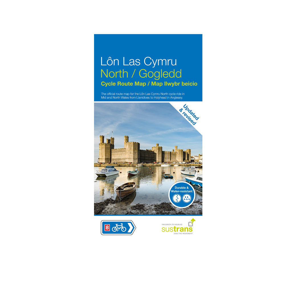 Lôn Las Cymru North Map | Holyhead to Llanidloes Cycle Route (Route 8)