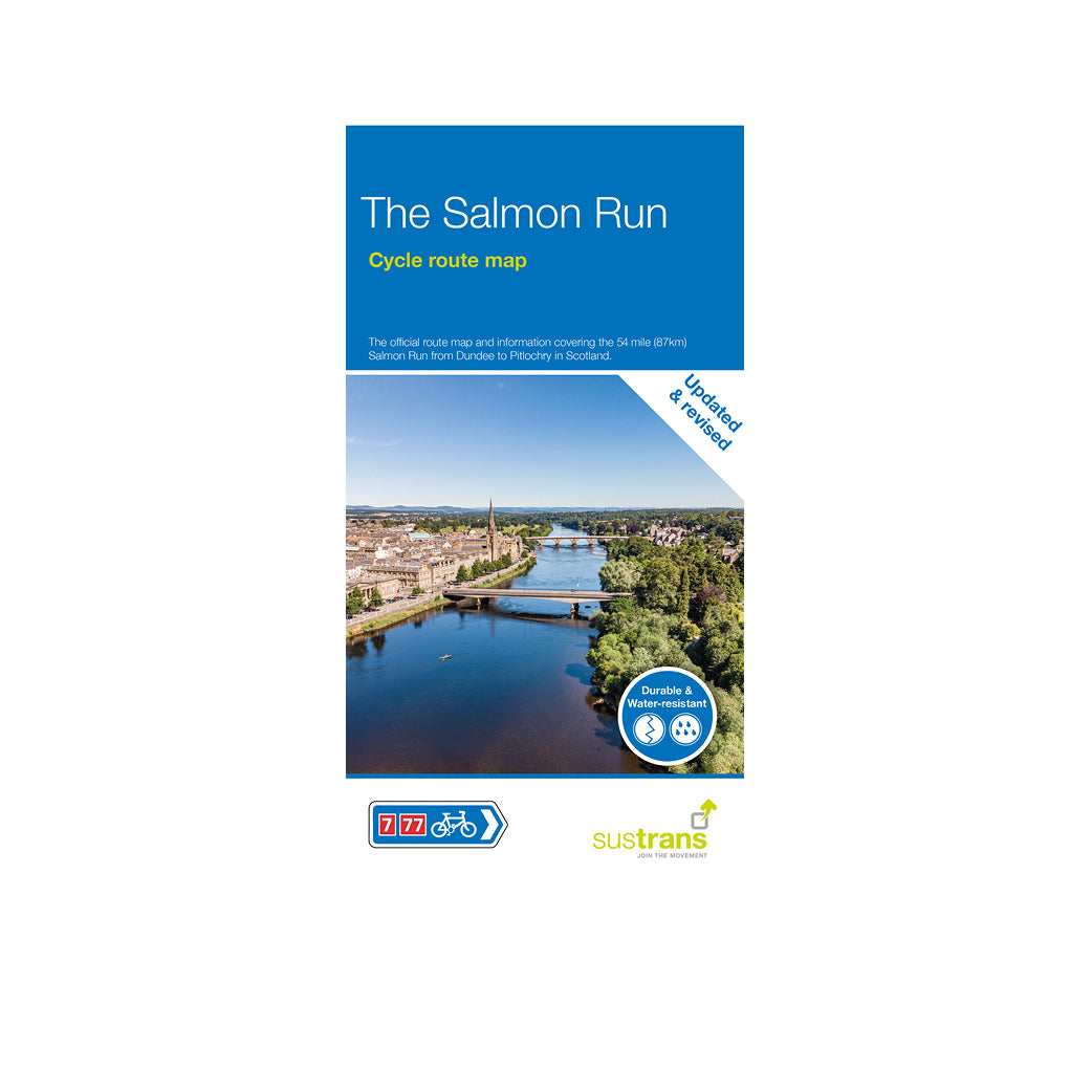 The Salmon Run Map | Dundee to Pitlochry Cycle Route (Route 77)