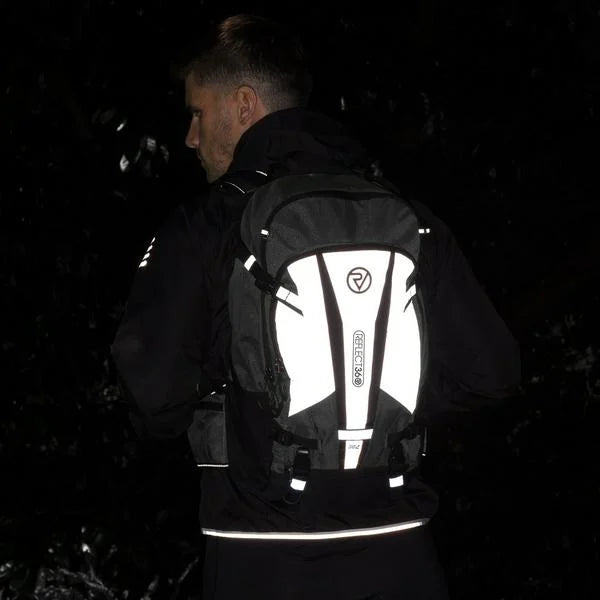 Reflect360 rucksack in the dark 