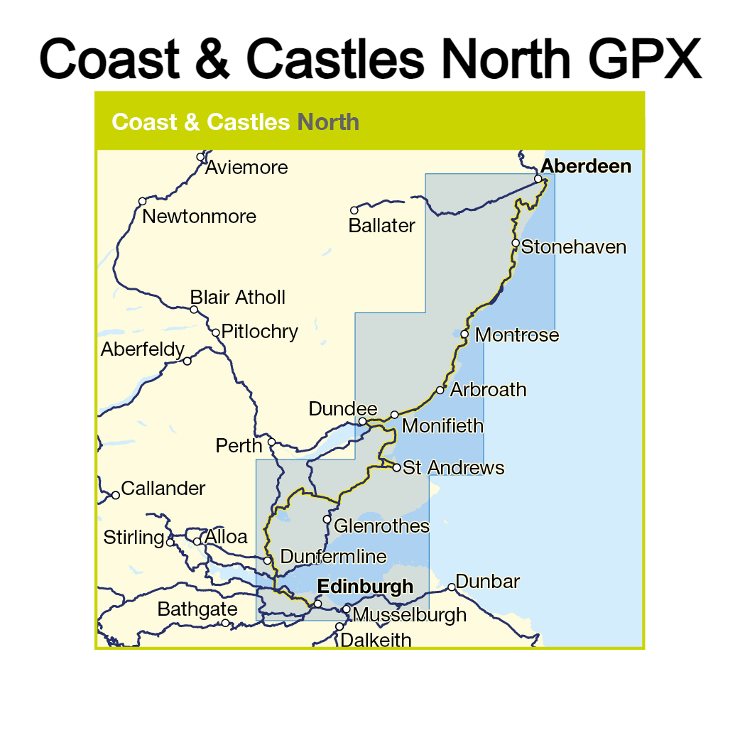 Coast and Castles North GPX (Edinburgh to Aberdeen Cycle Route 1)