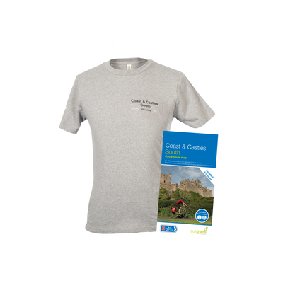Coast and Castles South Map and T-shirt bundle