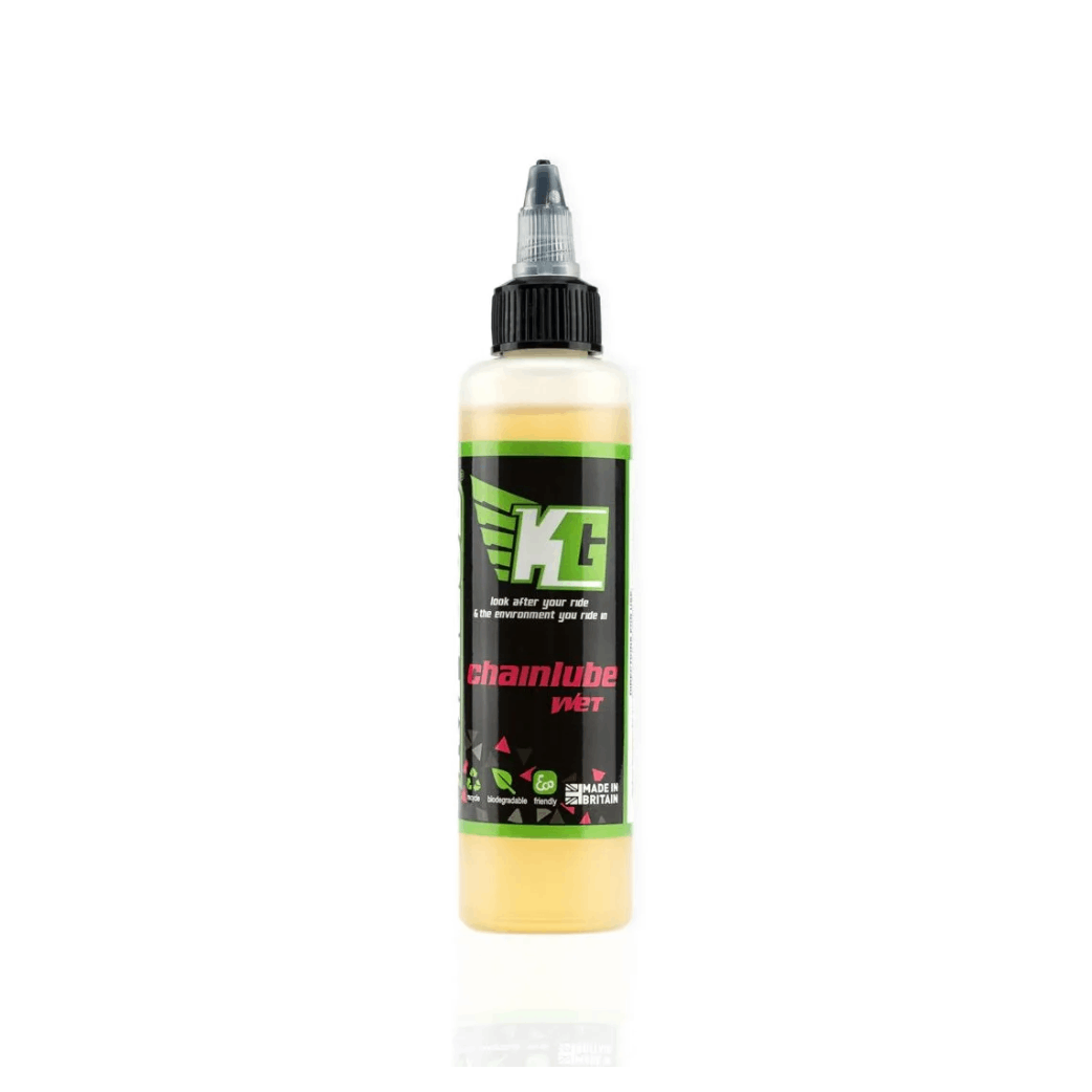 Wet chain lube by Kingud. For use in wet weather