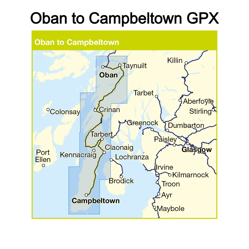 Oban to Campbeltown GPX (Route 78 - Caledonia Way South)