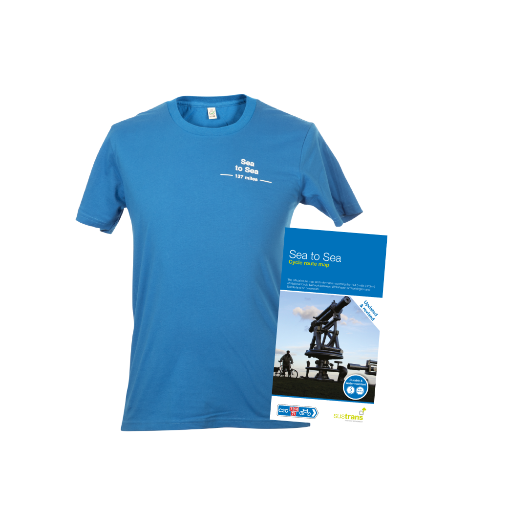 Sea to Sea t-shirt and map