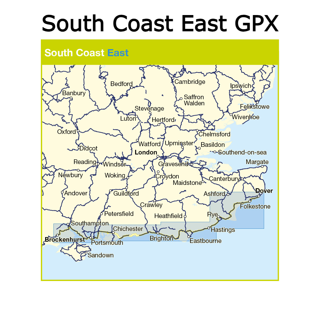 South Coast East GPX (Brockenhurst to Dover - Cycle Route 2)