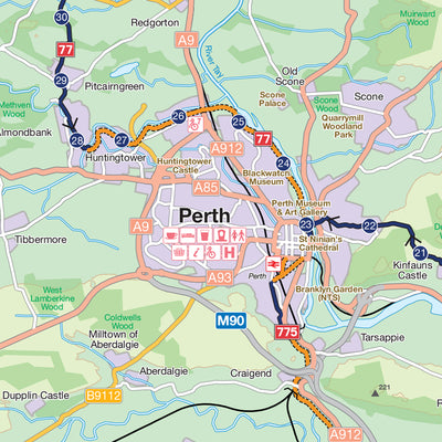 Perth map overview