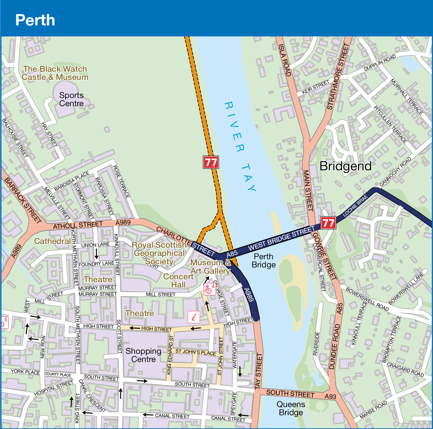 Map sample of Perth
