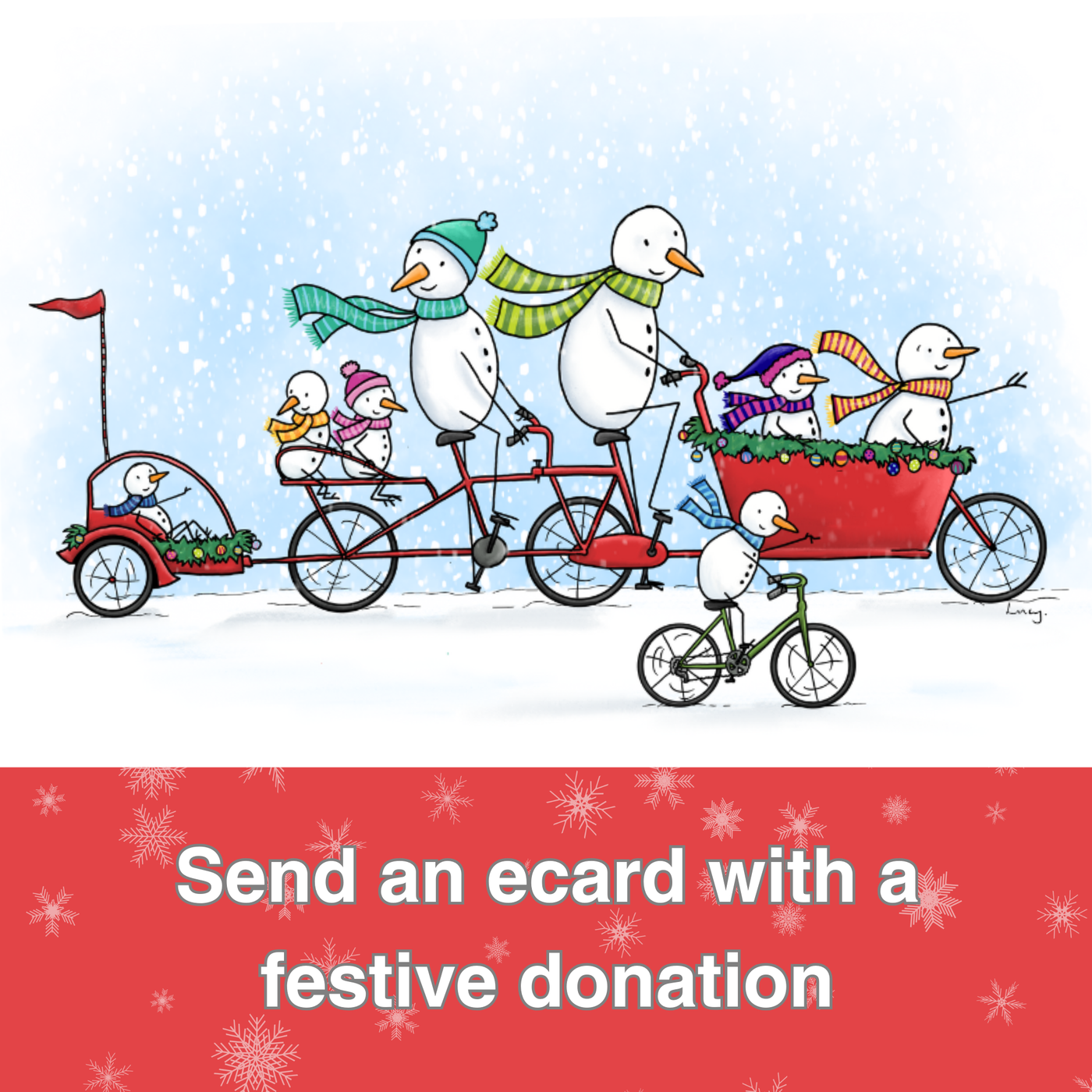 Snow Family ecard