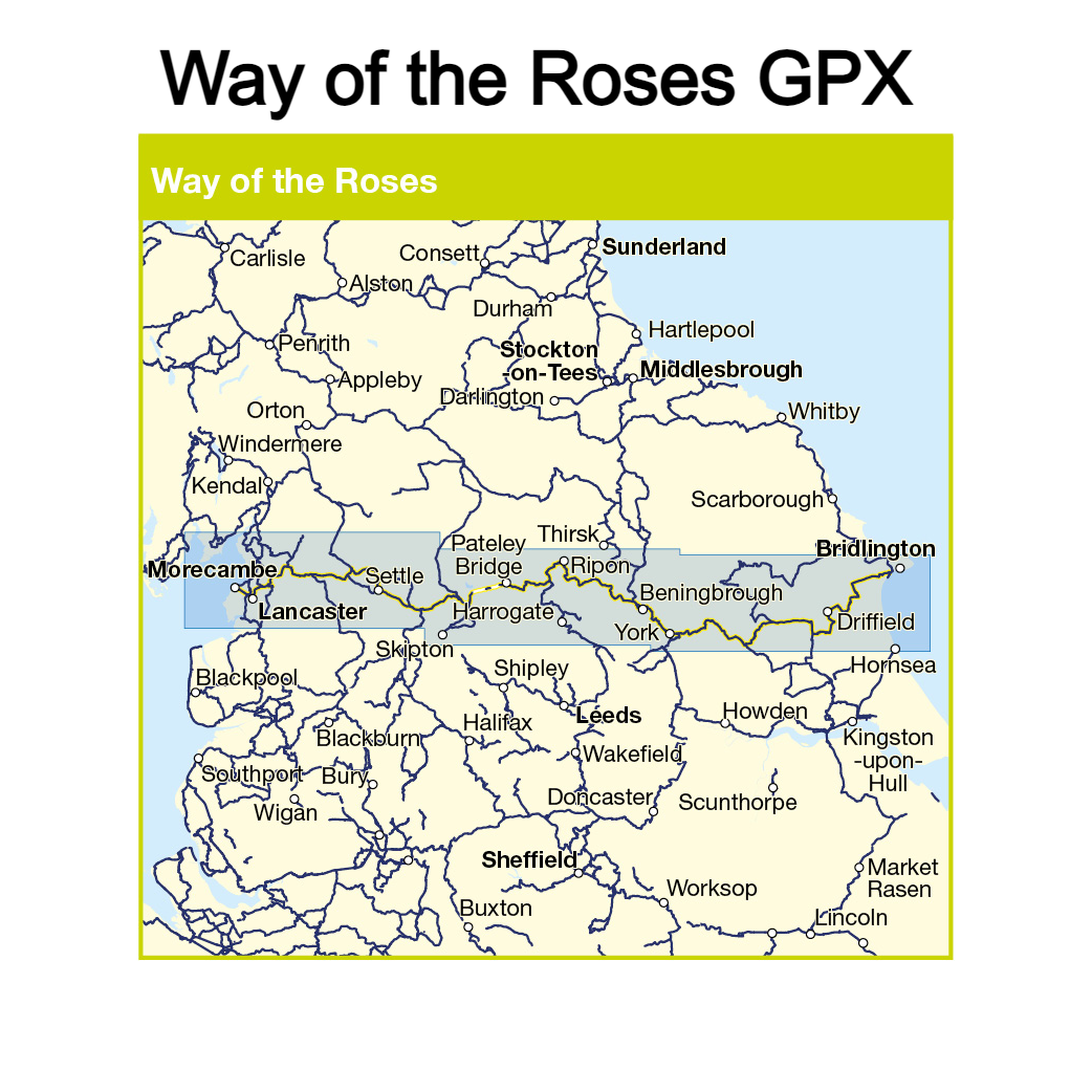 Way of the Roses GPX (Morecambe to Bridlington)