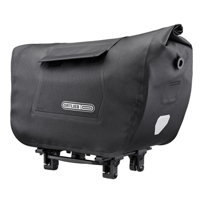 Black Ortlieb bike trunk-bag on a white background
