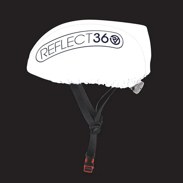Proviz Reflect 360 helmet cover in the dark. 100% reflective material. 