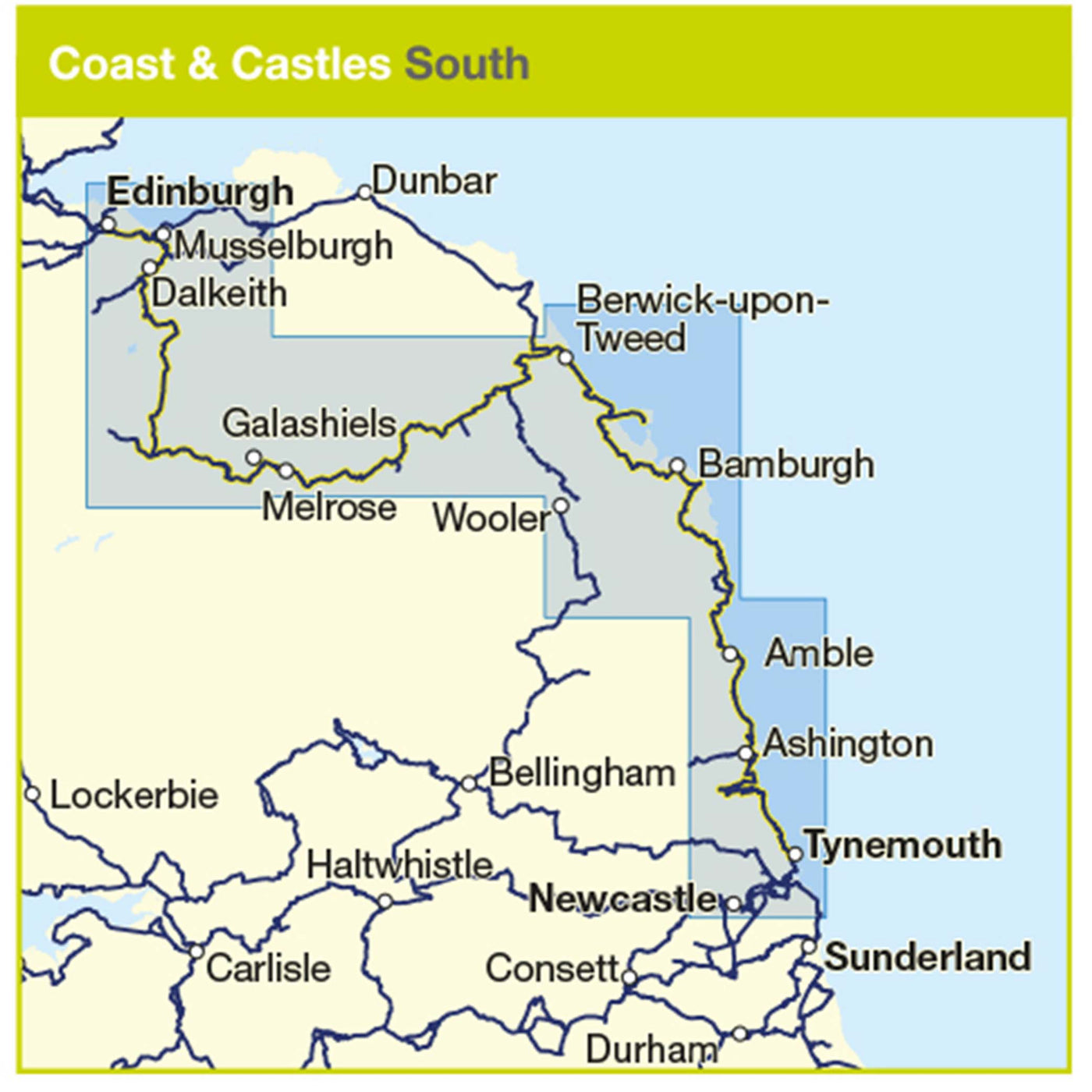 Coast and Castles South route coverage 