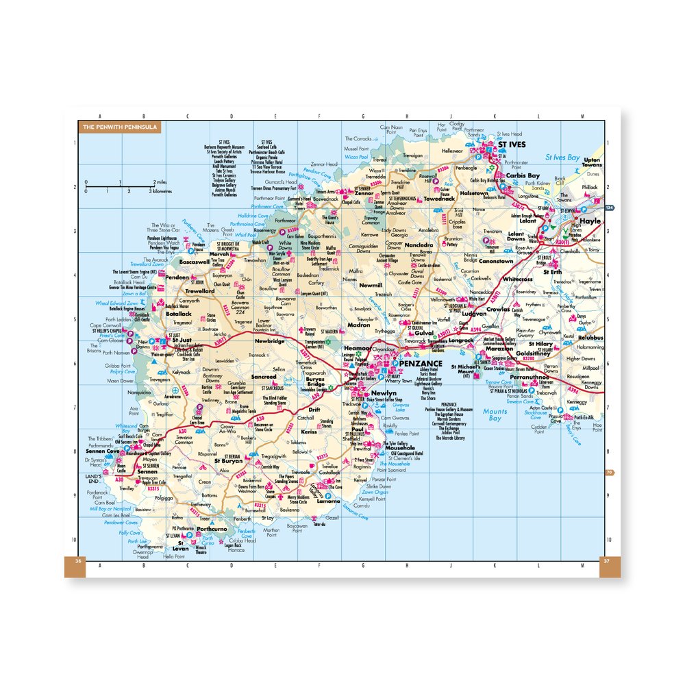 Exploring Cornwall map sample