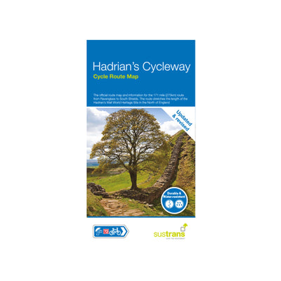 Hadrian's Cycleway cycle route map - Ravenglass to South Shields. Updated and revised. 