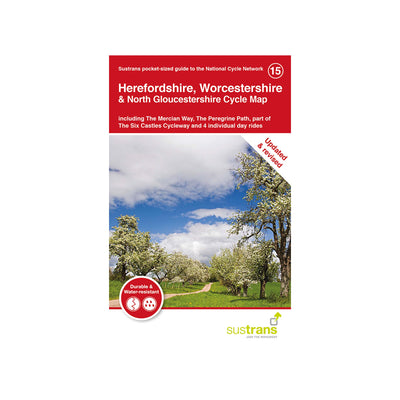Herefordshire, Worcestershire and North Glos cycle map
