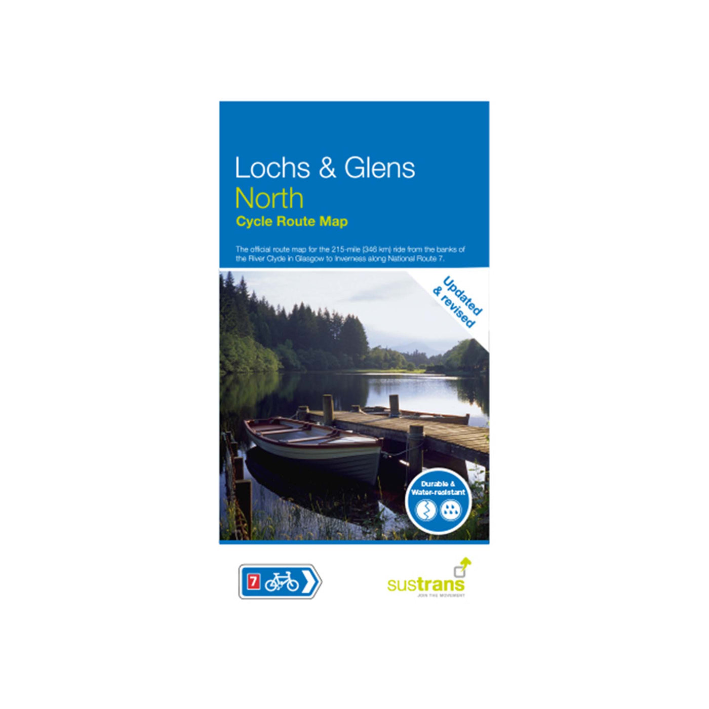Loch and Glens North cycle route map - River Clyde in Glasgow to Inverness