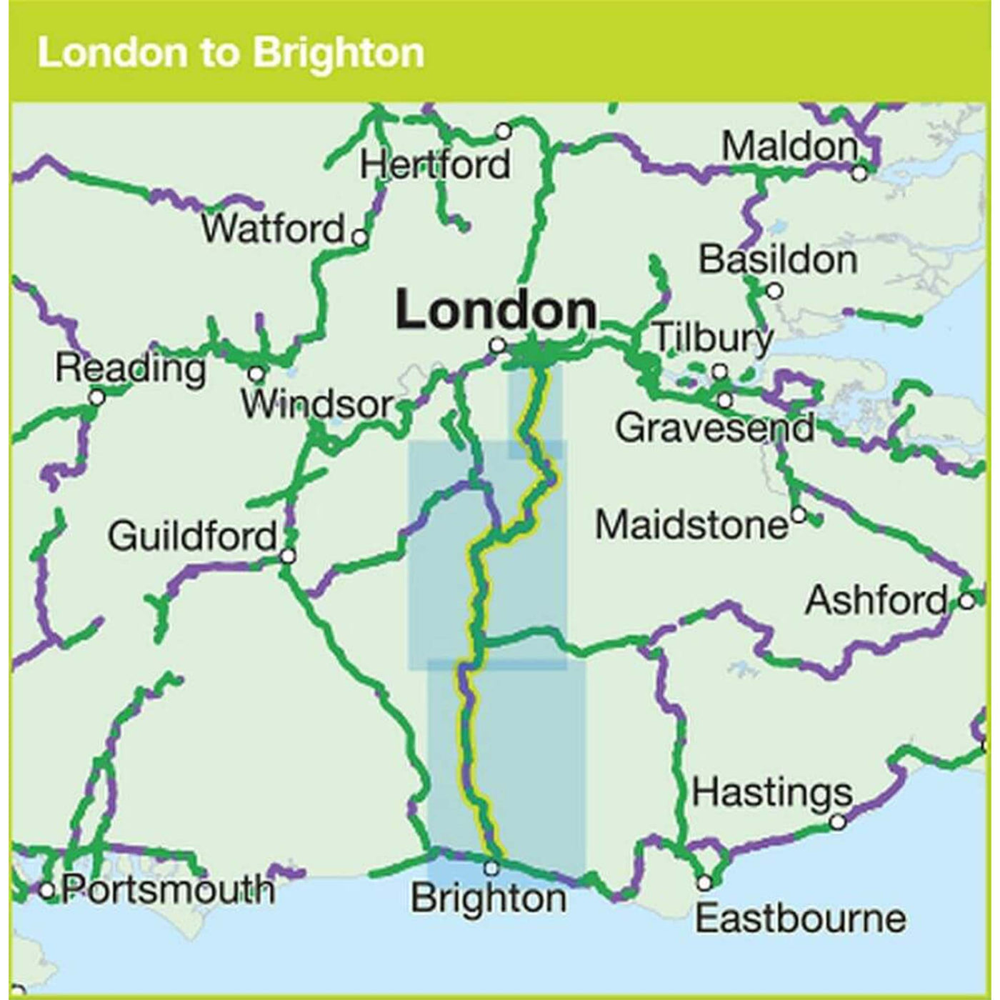 London to Brighton cycle route coverage