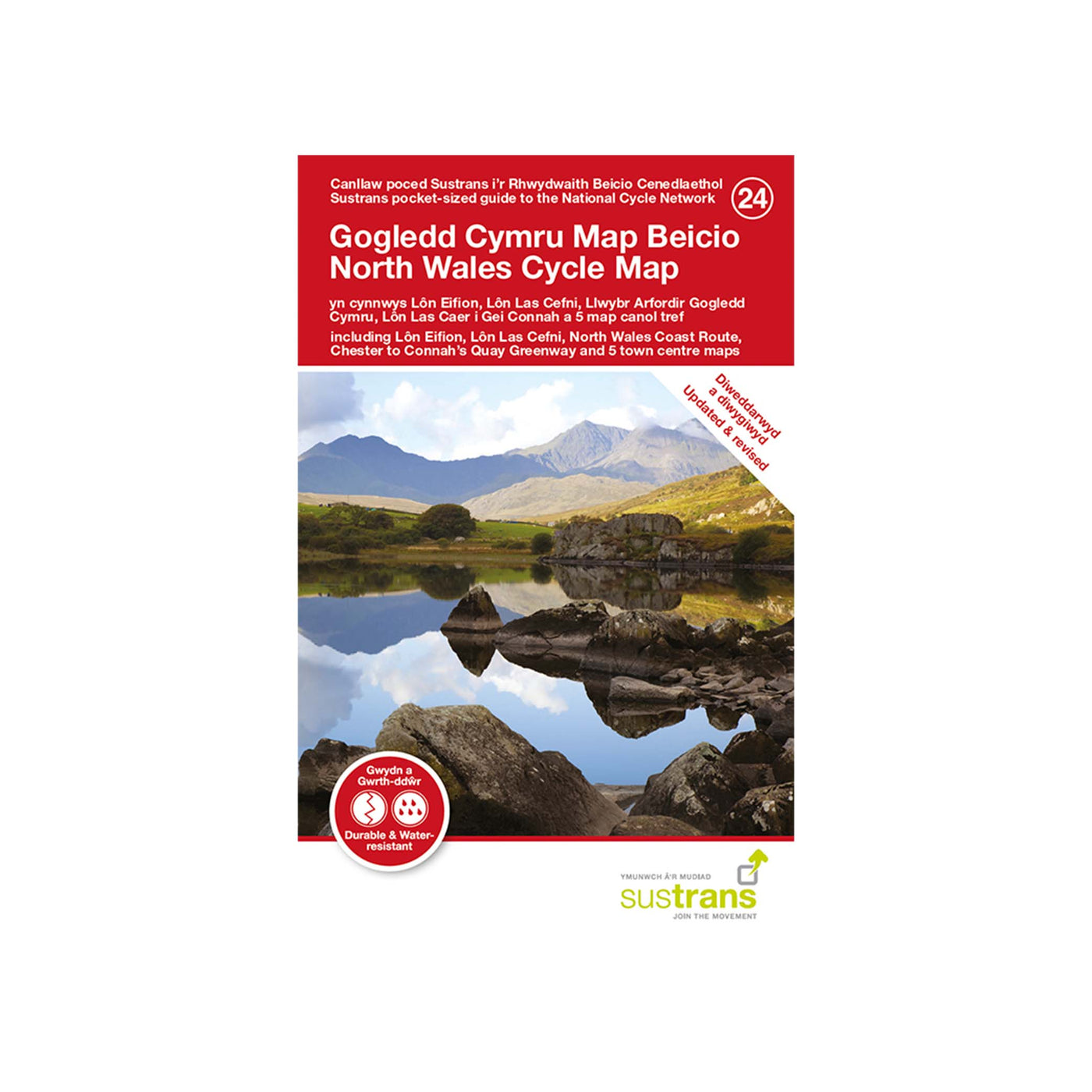 North Wales Cycle Map 24 cover