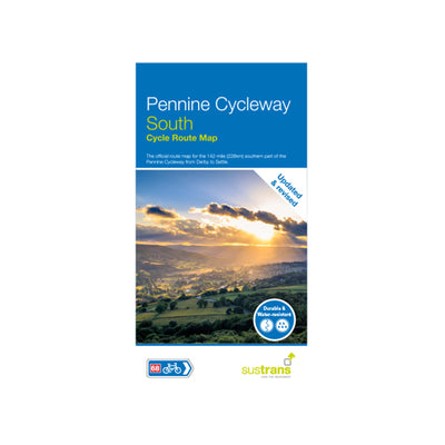 Pennine Cycleway South cycle route map. Updated and revised 2021