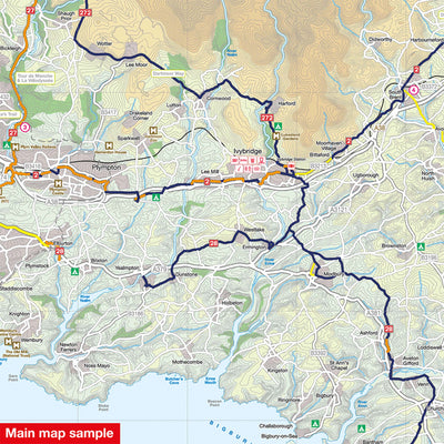 South Devon cycle map