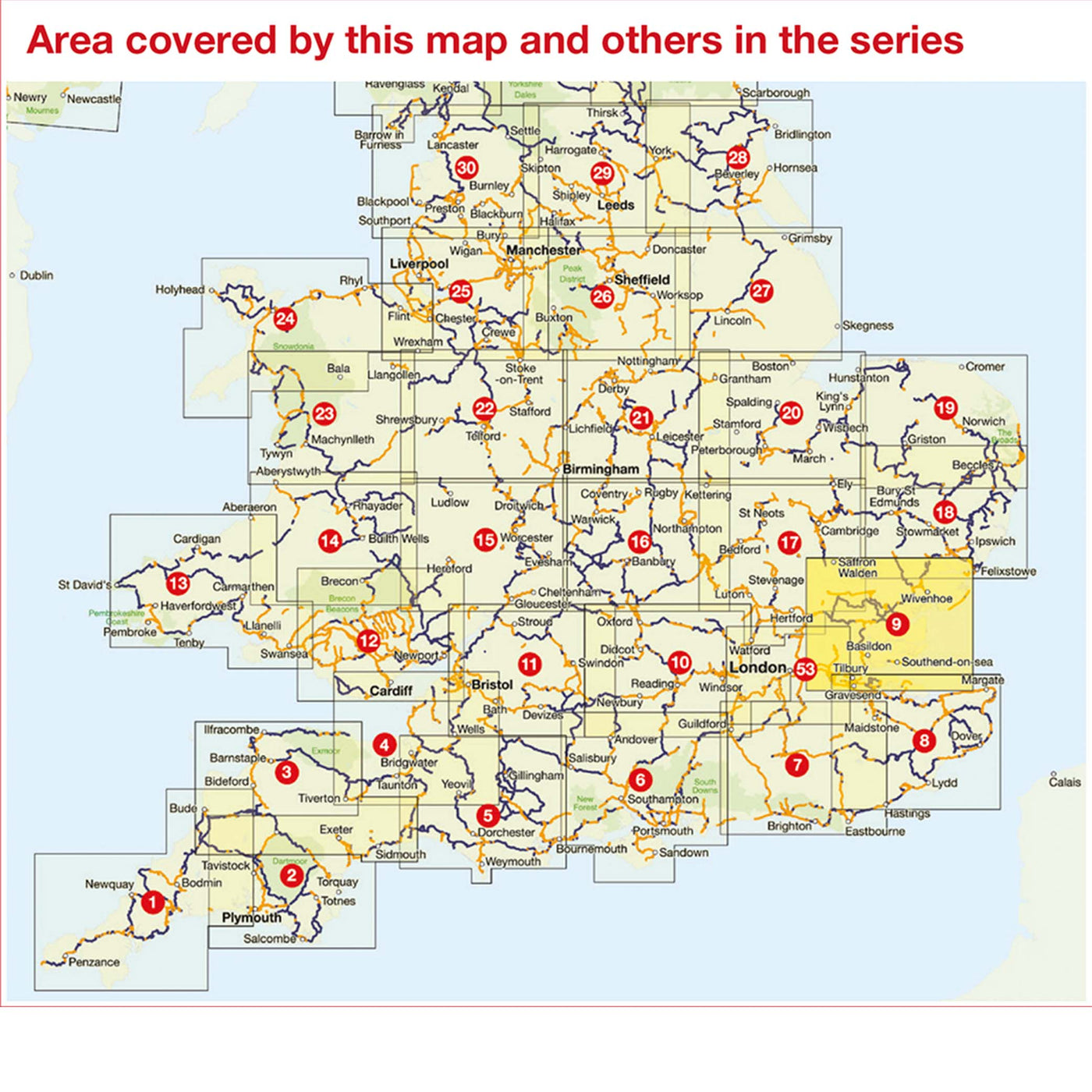 Regional map coverage