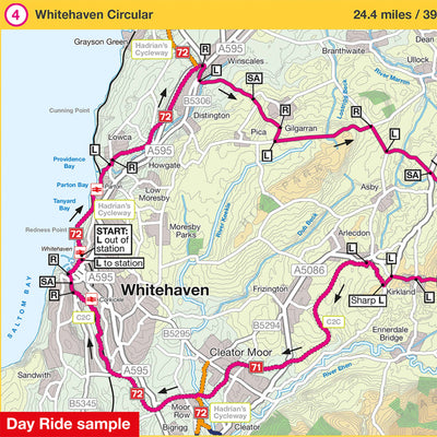 Day ride sample: Whitehaven Circular, 24.4 miles