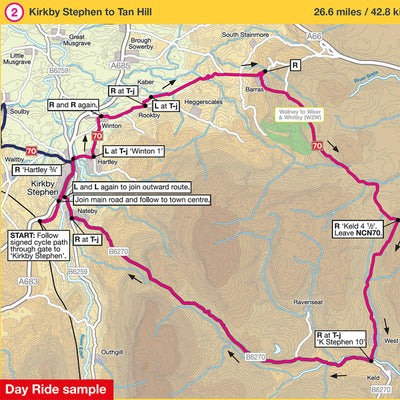 Day ride sample: Kirkby Stephen to Tan Hill, 26.6 miles