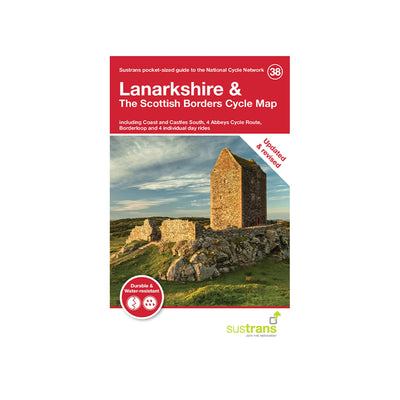 Sustrans Lanarkshire and the Scottish Borders Cycle Map (38). |Pocket sized map, revised and updated 2021. 