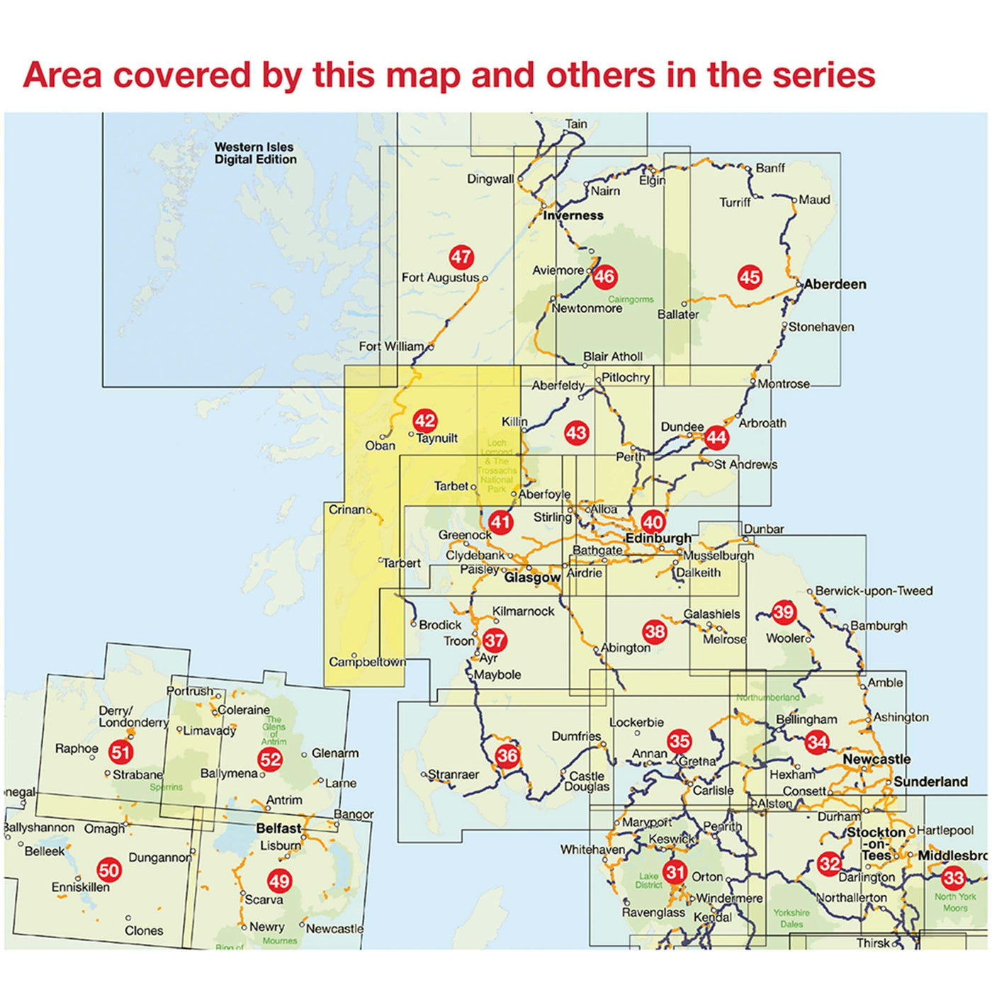 Sustrans regional map coverage of UK