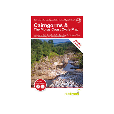 Sustrans Cairngorms and the Moray Coast Cycle Map (46). Pocket size map. Revised and updated 2021
