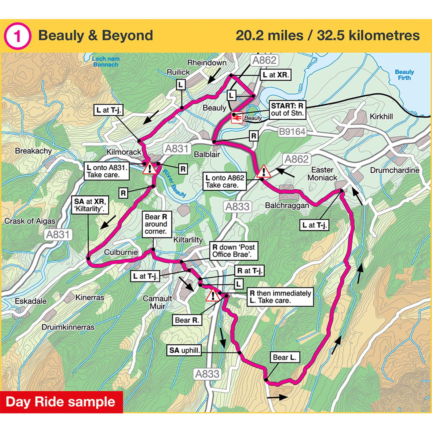 Day ride sample: Beauly and Beyond, 20.2 miles