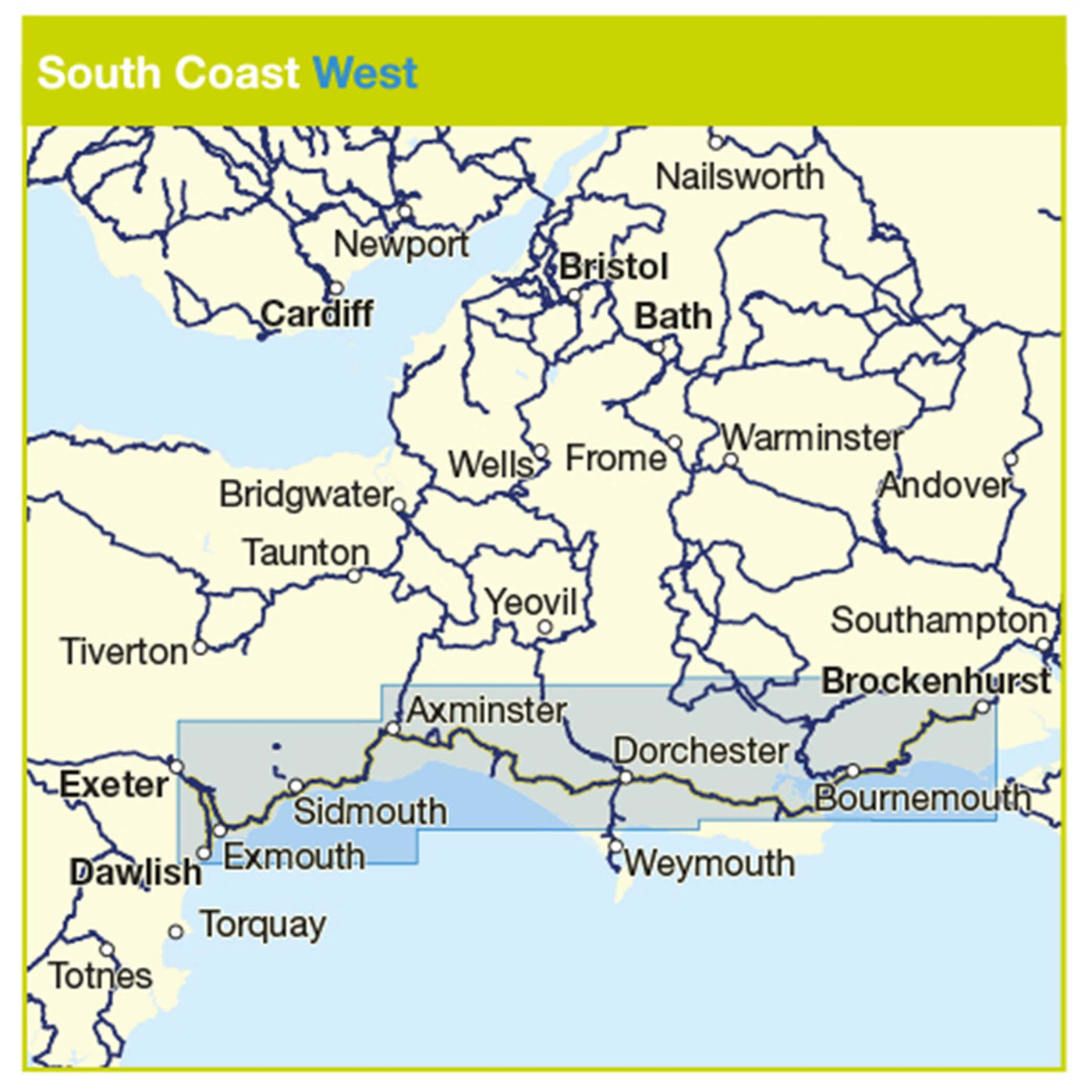 South Coast West cycle route coverage 
