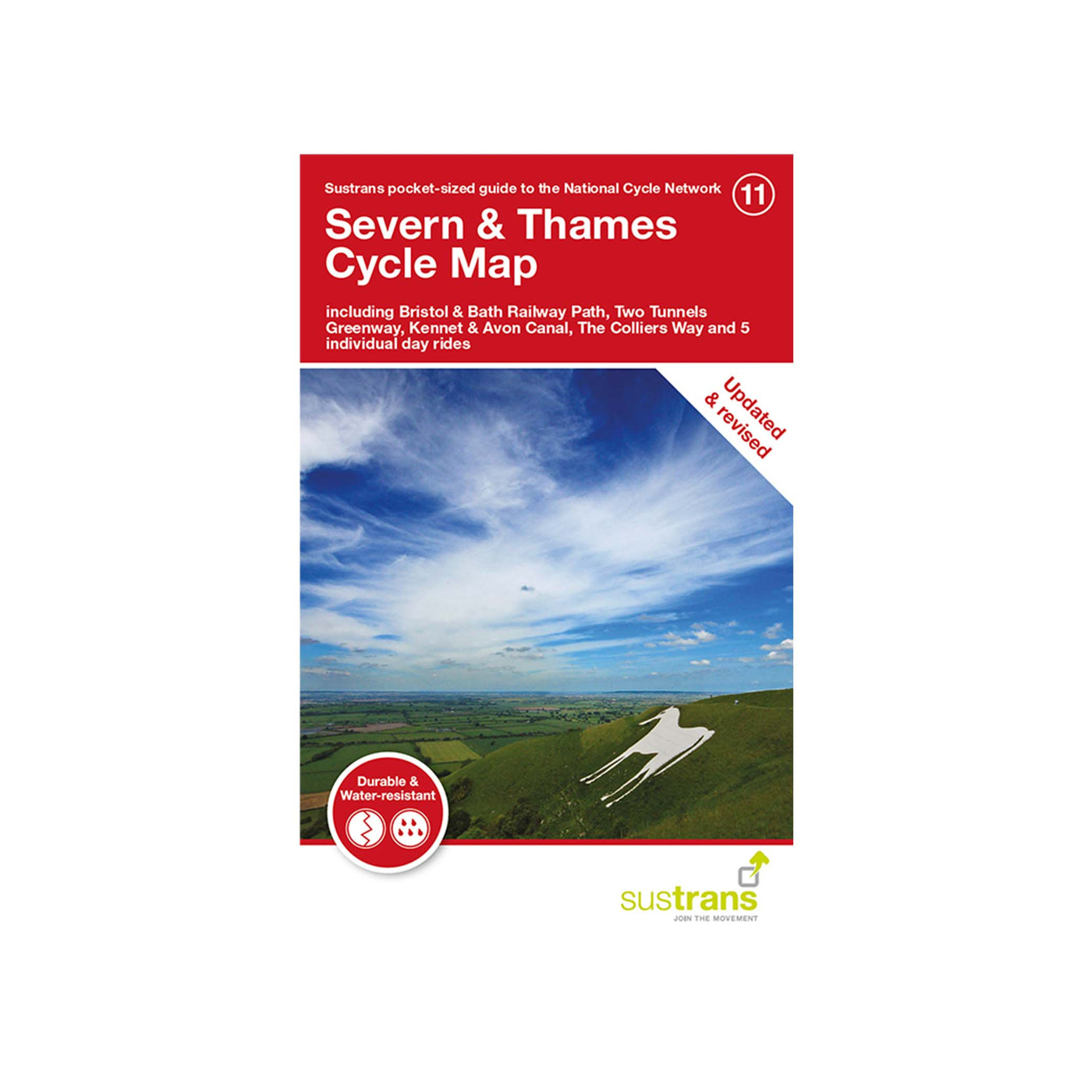 Severn & Thames cycle map front cover