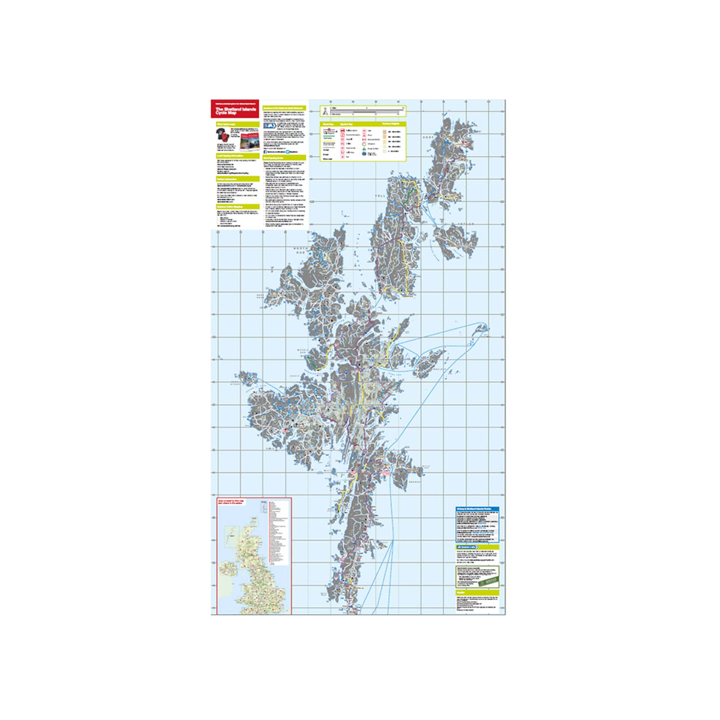 Shetland Islands PDF map (DOWNLOAD)