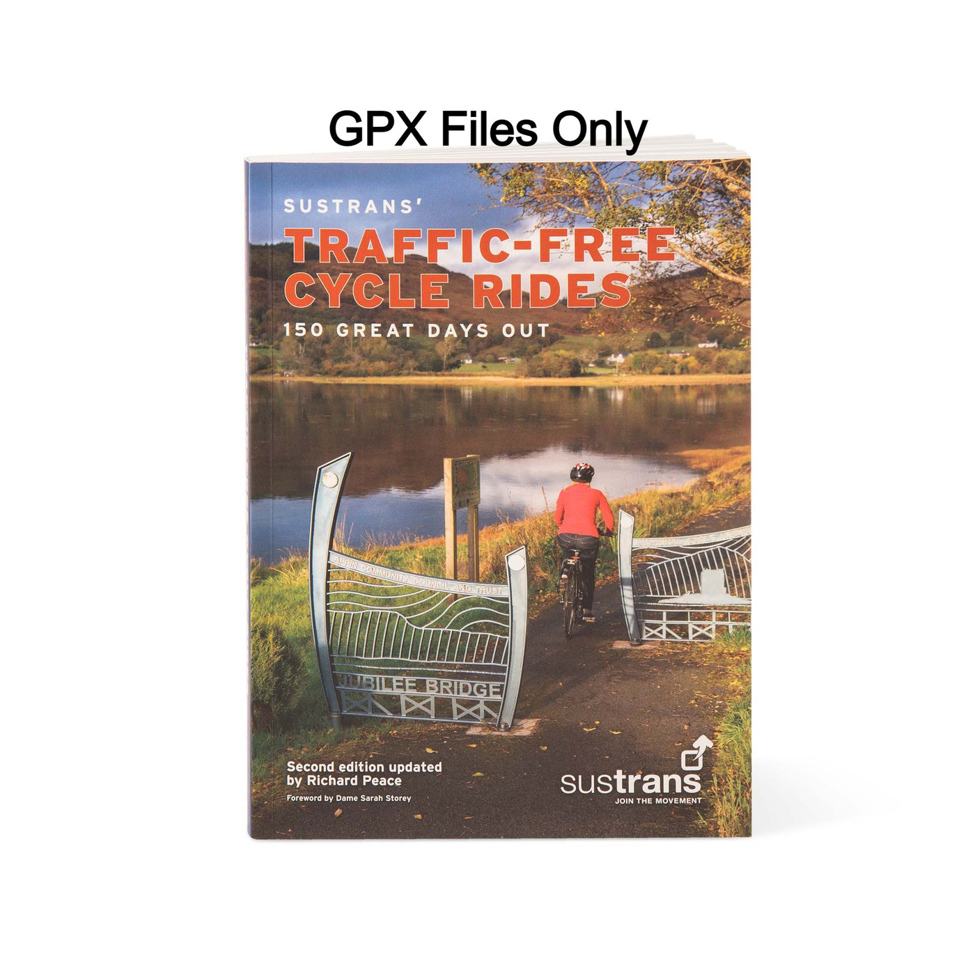 Sustrans' Traffic-Free Cycle Rides: 150 Great Days Out. Cover image for GPX files.