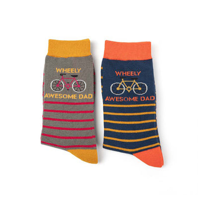 Wheely Awesome Dad Socks (Mr Heron)
