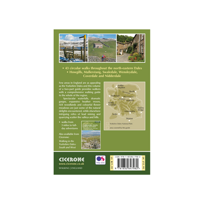 Cicerone guidebook: Walking in the Yorkshire Dales North and East. 43 circular walks